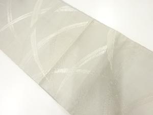 アンティーク　 紗 草葉模様織出し袋帯（材料）